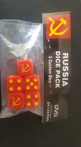 Russia WWII Six-Sided Dice